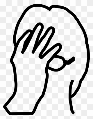 File - Facepalm - Svg - Face Palm Transparent Clipart