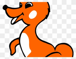 Orange Clipart Animals - Pink Fox Cartoon - Png Download