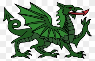 Clipart Of Dragon, Fantasy And Ba - Welsh Flag - Png Download