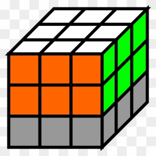 Open - Rubiks Cube Clipart