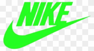 Nike Sticker - Transparent Green Nike Logo Clipart