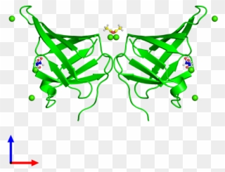 Dimeric Assembly 1 Of Pdb Entry 5cyb Coloured By Chemically - Illustration Clipart