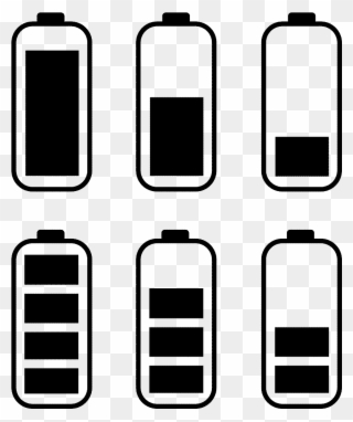 Battery Power Black Mobile Phone Png And Psd - Mobile Phone Clipart