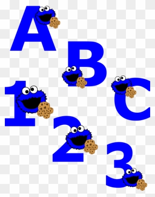 Cookie Monster Clipart Number - Cookie Monster Number 1 Png Transparent Png