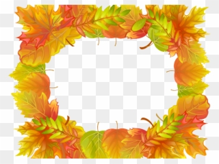 Fall Clipart Frame - Autumn Decoration Image Png Transparent Png