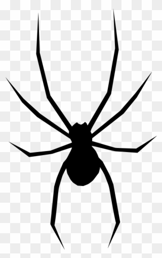 Info - Black Widow Spider Logo Clipart