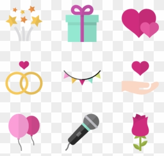 167 Icon Packs Of Valentines Day - Wedding Clipart Cute - Png Download