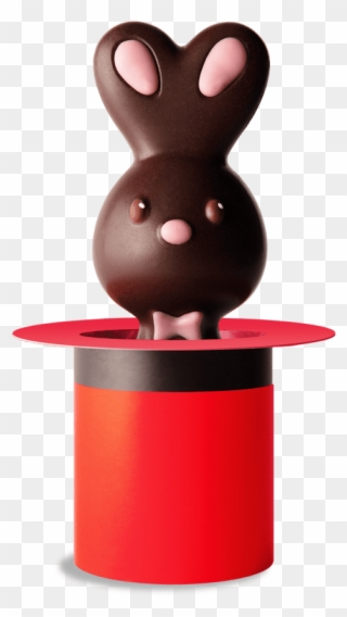 Dark Chocolate Heart Rabbit - Domestic Rabbit Clipart