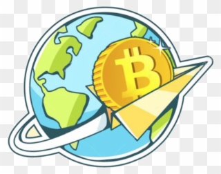Plane Around The World Cartoon Clipart