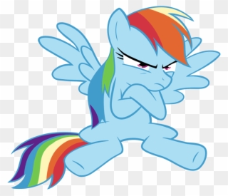Remember That 4chan Post About All The Bronies Jacking - Rainbow Dash Rage Clipart