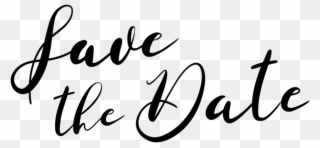Save The Date - Calligraphy Clipart