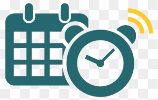 Calendar And Clock Image - Appointment Reminder Icon Clipart
