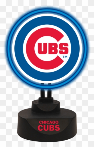 Chicago Cubs Team Logo Neon - Chicago Cubs Clipart