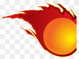 Fire Clipart Baseball - Clip Art Fire Ball - Png Download