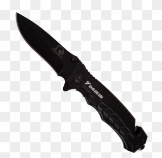 D1702-2 Premium Falcon Black Rescue Knife - Kaliber Knives South Africa Clipart