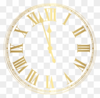 Free Png New Year Clock Png - New Year Clock Clipart