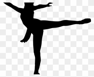 Silhouette Clipart Dance - Girl - Png Download