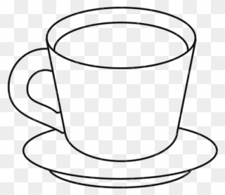 Teacup Clipart Cup Saucer - Cup And Plate Drawing - Png Download