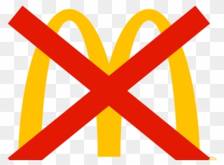Mcdonalds Logo With X Through It Clipart