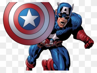 Captain America Clipart Large - Captain America Comic Png Transparent Png