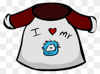 Club Penguin I Love Puffle T Shirt Clipart