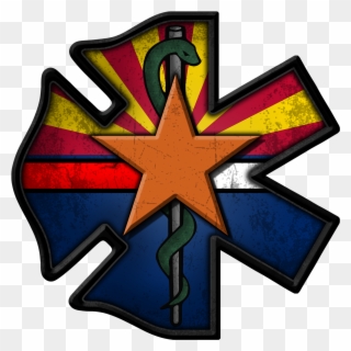 Arizona Fire/ems Decal - Cross Clipart