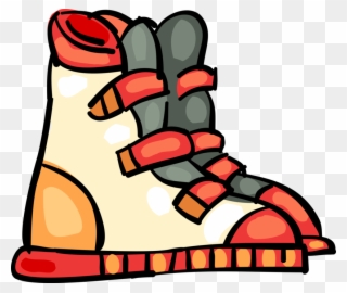 Alpine Skiing Equipment Ski Boots Clipart