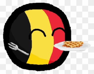 Belgiumball Countryballs Belgium Freetoedit - Belgian Waffle Clipart