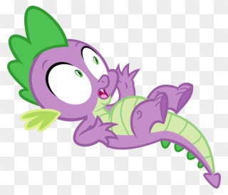Little Dragon Clipart Miniature - My Little Pony Spike Scary - Png Download