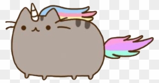 Pusheen Sticker - Unicorn Cat Png Clipart
