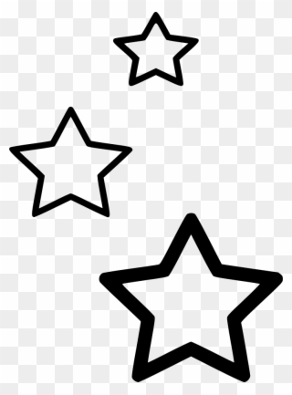 Png File - Hanging Stars Clipart Black And White Transparent Png