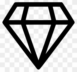 Diamond Brilliant Comments - Gem Stone Icon Clipart