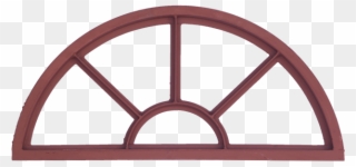 Semi Arch Steel Windows - Window Clipart