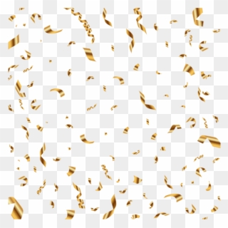 Birthday Confetti Gold Png Clipart