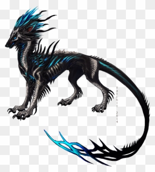 Drawn Wolfman Mythical Creature - Wolf Hybrid Mythical Dragon Clipart