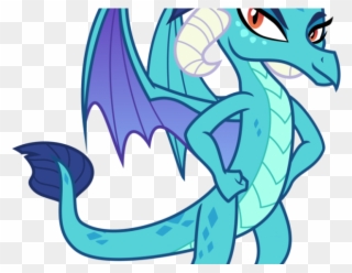 Mythical Clipart Magical Creature - Mlp Dragon - Png Download