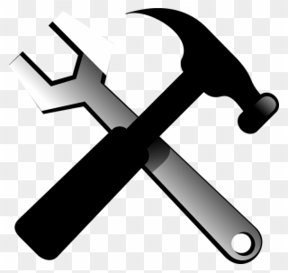 Tools Hammer Wrench - Hammer And Wrench Png Clipart
