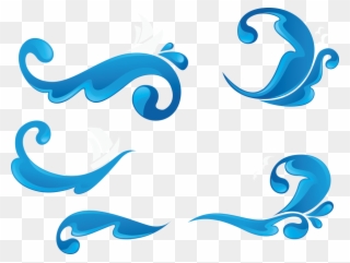 Wind Wave Clip Art - Olas Del Mar Dibujo Png Transparent Png