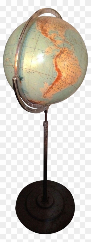 Vintage Globe On Pedestal Chairish - Globe Clipart