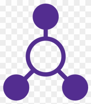 Molecule Icons Purple 03 Krysten Jensen 2018 12 28t09 - Circle Clipart