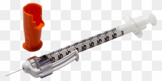 Bd Safetyglide Safety Insulin Ml G X - Syringe Clipart