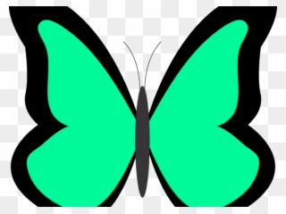 Butterfly Design Clipart Clipart Colored - Blue Butterfly Clip Art - Png Download