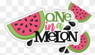 Melon Clipart One - Watermelon - Png Download