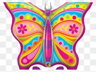 Butterfly Clipart Paisley - Qualatex Balloons Decoration - Png Download