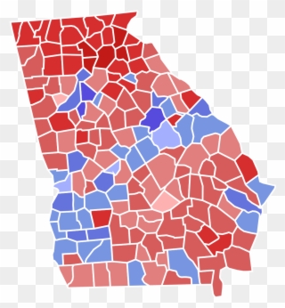 Open - Georgia Governor Race By County Clipart