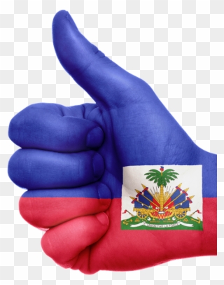 Haitian Flag Png - Haiti Hand Clipart