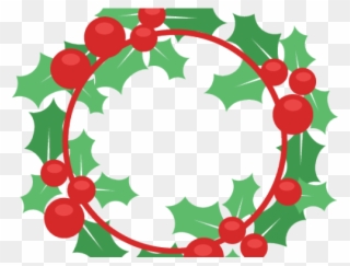 Digital Clipart Christmas Wreath - Christmas Wreath Svg Free - Png Download