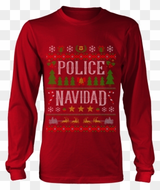 Police Navidad Ugly Christmas Shirts And Sweaters - Anatomy And Physiology Ugly Christmas Sweater Clipart