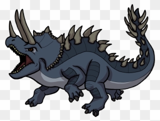 Atom Kaiju File - Triceratops Dragon Clipart