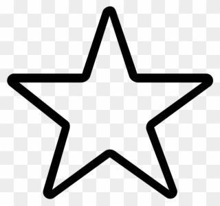 Collect Comments - Black And White Star Vector Clipart